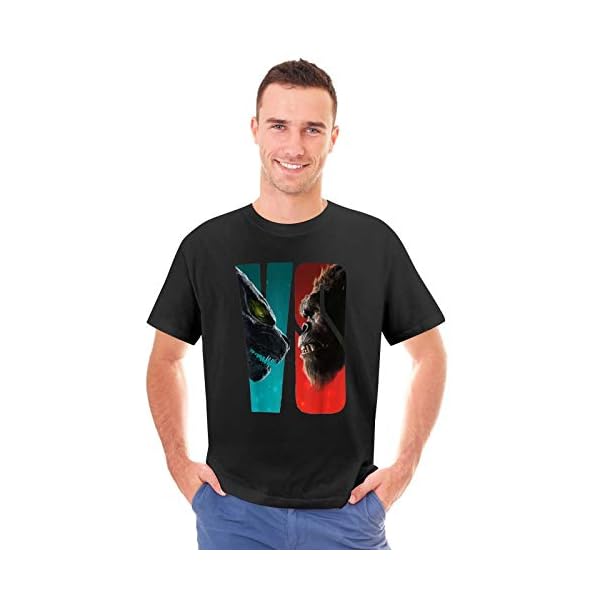God-Zilla vs Kong Shirt Mens Womens 3D Print Graphic Short Sleeve T-Shirt