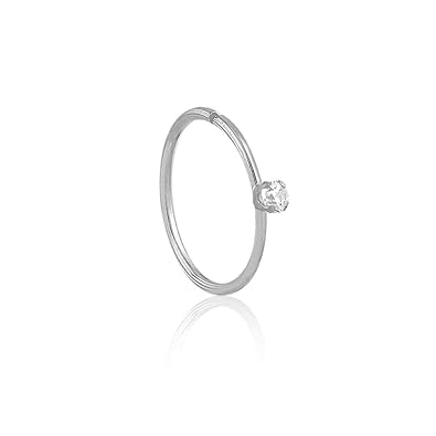 Amazon Com 18k White Gold Synthetic Cubic Zirconia