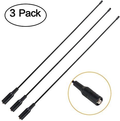 GLANICS NA-771 Dual-Band Antenna Whip, Handheld Radio Walkie Talkie Antenna, SMA-Female Walky Talky Antenna,144-430MHz
