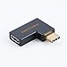 CableCreation Right Angle USB C Male to Female Adapter [3-Pack], 90 Degree USB 3.1 USB C Extension Adapter (3A/10G) for MacBook (Pro), Pixel 2 XL, Laptop & Tablet & Mobile Phone