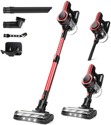 SINCHER Cordless Vacuum, in Lightweight Stick Vacuum Cleaner