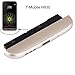 Ogodeal LG G5 H830 Bottom Cover Cap+ Microphone Replacement + Loudspeaker Sound Modules + Phone Battery Charging Usb-c Headphone Slim Port Assembly Replacement For LG G5 T-Mobile Carrier H830 (Gold)