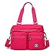 Tiny Chou Lightweight Water Resistant Nylon Totes Crossbody Bag Shoulder Bag with Pockets Large