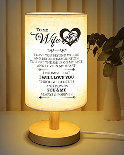 Calibron Gifts for Wife from Husband, Wife Birthday Gift Ideas Fabric Lamp,  Birthday Anniversary Wedding Gifts for Wife, Birthday Gifts for Wife Table 