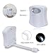 Best Toilet Light Motion, 2 Modes and 8 Color Changing, Smart Sensor LED Washroom Easy To Adjusted Fits Any Bowl, Energy Efficient with 3pcs Batteries, Aura RGB Bulb Lighting Only Actives In Darkness