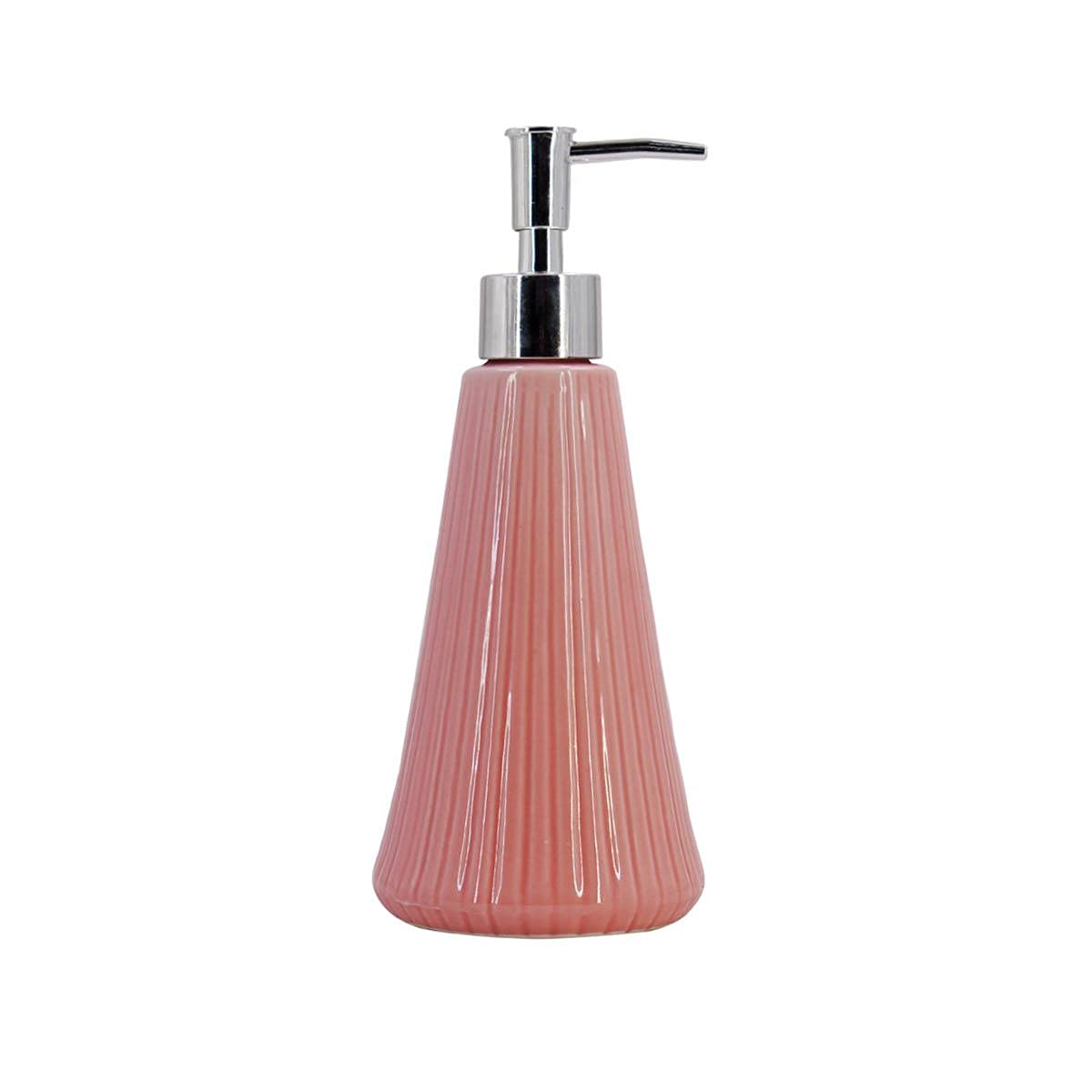 Gift Love Ceramic Liquid Soap Dispenser, Pink (29156F) Amazon.in