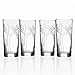 Rolf Glass Dragonfly Highball Glass 15 ounce - Set of 4 Cooler Glasses – Lead-Free Glass - Etched Drinking Glass with Heavy Base - Made in the USA