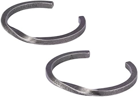 Jenbert Square Twisted 316L Stainless Steel Bracelet,Never Give up Fashion Novel Bangle Unisex