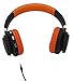 Artix Bluetooth Wireless Headphones | Lightweight and Foldable On Ear Earphones NRGSound BT5 | For Work, Travel, Sport, Running | 3.5mm Cable Included for Wired Use, Kids/Teens/Adults (Black/Orange)