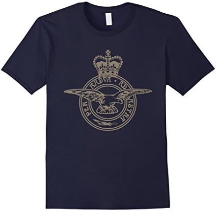 Men's Royal Air Force badge per ardua ad astra t-shirt 2XL Navy