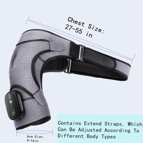 Beauenty Shoulder Massager,Heated Shoulder Brace Wrap And Heating Pad With 3 Heating Setting,Shoulder Massager For Office Relax,Left Right Shoulder Massage,Gift For Men Women