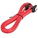 RELPER Red 3ft Long Sata 3 Cable 6gbs 1m with Double Locking