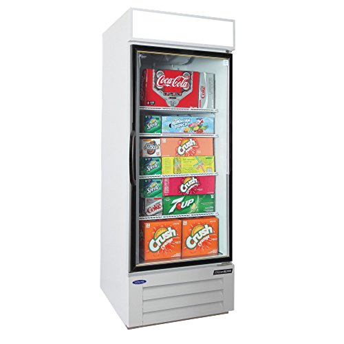 Click Here to See More Images Nor-Lake NLGRP27-HG-W AdvantEDGE 1 Large Capacity Glass Hinge Door Refrigerator