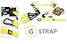 YELLOW G-STRAPS Suspension Body Fitness Trainer (5 COLORS) HIGH QUALITY Guaranteed, Resistance Home Gym Fitness Training, WARRANTY
