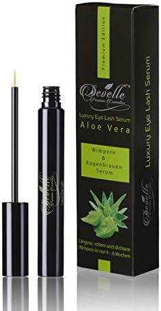 Luxury Eyelash & Eyebrow serum 4 ml. with ALOE VERA I Made in Germany I Without PROSTAGLANDINES I Eyelash booster I Eyelash growth serum I Eyelash lengthening I Eyelash enhancer