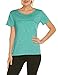 Women’s Short Sleeve Yoga Tops Activewear Running Workouts T-Shirt Cross Back Sports Shirts Women Yoga Shirt S-XXL Greenthumb 2
