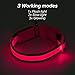 HiGuard LED Dog Collar, USB Rechargeable Glowing Pet Collar Night Safety LED Light Up with Nylon Webbing Perfect for Small, Medium, Large Dogs (Large Collar[17″-25.9″ inch / 43-66cm], Candy Pink)thumb 2