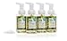 CleanWell Natural Antibacterial Foaming Hand Soap - Spearmint Lime, 9.5 Ounce (Pack of 4)