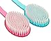 Bath Blossom Brush Back Scrubber (2 Pack) - Shower Plastic Bath Brush Double Sided - Massage Cellulite Brush - Suitable for Men and Women