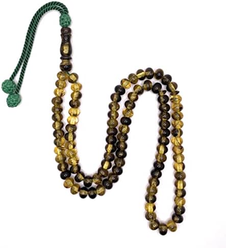 MHS JEWELLERY Amber Rosary (99 Beads, Adults Practicing Religion