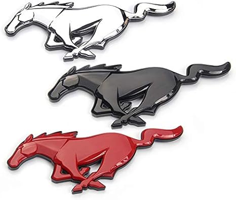 Amazon Co Jp 車のエンブレム フォードマスタングニューモンデオフォーカスカーフロントフードグリル3dステレオ標準装飾アクセサリーのための3d馬abs車のロゴ エンブレム Color Silver Home Kitchen