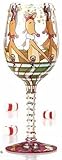 LOLITA WINE GLASS REINDEER PARTY
