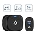Wireless Doorbell Kit - Waterproof Door Chime Kit Operating at Over 1400 Feet, Door Bell with Two Plug-in Receivers, LED Indicators, 30 Melodies, Easy Set Up for Home and Office