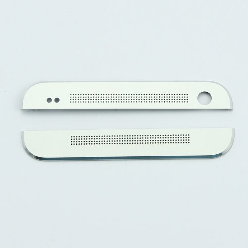 Original Silver Earpiece Mesh Replacement+Free Fix Tools Set For HTC One M7