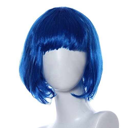 DEESEE(TM) Masquerade Small Roll Bang Short Straight Hair Wig cosplay wig