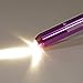 Zitrades Nurse Penlight Pocket Clip Medical LED Pen Light Reusable for Doctors with Pupil Gauge White Light Purple Color Penlights Flashlight for Stethoscope Healthcare with Free Battery