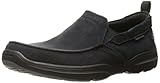 Skechers USA Men's Harper Delen Slip-On Loafer, Black Canvas, 10 M US