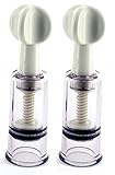 Diougens Lee Natural Nipple Enlargement & Enhancer - Firmer, Perkier, Larger Nipples (2 Pcs S+M)