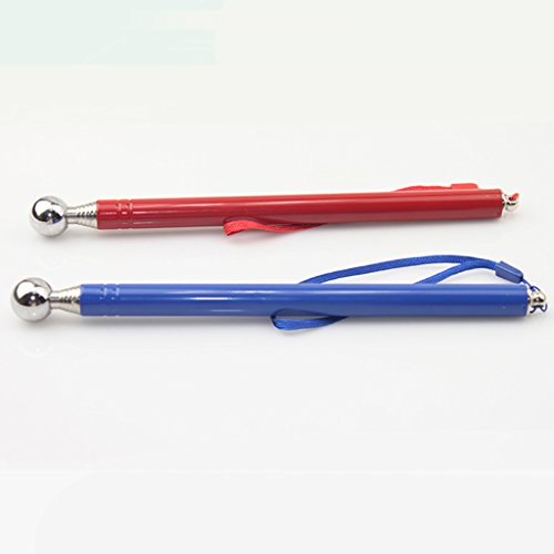 Dolity 115/130cm Durable Extendable Pole Portable Handheld Pole Telescopic Pointer for Flags Windsock - 130 cm - Red