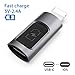 CONMDEX iOS Phone Xs to USB C Adapter 5V 2.4A with USB Data Block PD Fast Charge Type C to Phone XS Max Converter Charger Compatible with Phone Xs 8 8 Plus 7 7 Plus 6 7s Plus SE Connect MacBook