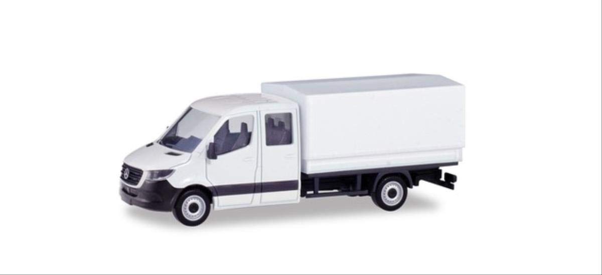 herpa 013499 Miniature models 013499 Minikit: Mercedes-Benz Sprinter New double cab with miniature platform, white