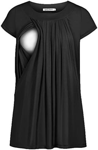 Girl2Queen Womens Nusring Tunics Plus Size, Nursing Tops for Women for Breastfeeding