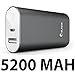 iPhone 6 Battery, i-Blason? Aero 5200 mAh Ultra Compact External Battery Portable USB Charger Power Bank - Intelli-ChargeTM Wide Compatibility, Fast Charging, High Capacity - For Apple iPhone 6 Plus 5s 5c 5 Samsung Galaxy S5 S4 Active Mini, Note 3 4 Pro Edge, LG G3 G2, Nexus 6 5 4, HTC One M8, MOTO X X+1, PS Vita and More (Black)