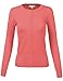 Luna Flower Women's Junior Size Crew Neck Button Up Solid Color Cardigans