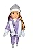 Brittany's My Purple Snowsuit Compatible with Wellie Wisher Dolls, Glitter Girl Dolls and Hearts for Hearts Dolls- 14 Inch Doll Clothes