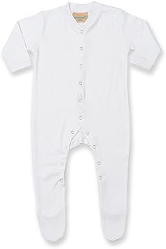 white plain sleepsuit