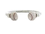 Baseball Clear Crystals Red Stitching Fashion Cuff Bracelet Sports Jewelry