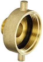 Dixon Valve HA1515 Brass Fire Equipment, Hydrant Adapter with Pin Lug, 1-1/2