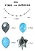 Blue Birthday Party Decoration Set for Boys - Happy Birthday Flag Banner, Blue Paper Fans, Dots Paper Garland, Colorful Balloons & Tissue Pompoms - 29-Piece Boy Birthday Party Decor Supply Kit