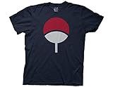 Ripple Junction Naruto - Shippuden Sasuke Uchiha Symbol Adult T-Shirt Small Navy