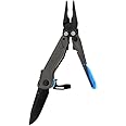SOG Everyday Daily Solution EDC CRYO D2 Steel Compact Pocket Size Flash MT Multi-Tool, 7 Tools, Stainless-Steel Housing, Urban Gray & Cyan