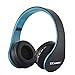 Ecandy Bluetooth Headphones Over-ear Stereo Wireless + Wired Headsets with Microphone for Music Streaming,Hands-free Calling For iPhone,Nokia,HTC,Samsung,LG,Moto,iPad,PSP and enabled Bluetooth-Blue