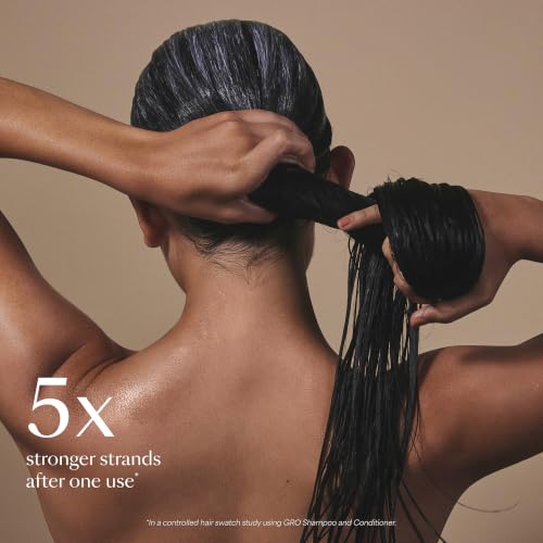 VEGAMOUR GRO Revitalizing Conditioner, Karmatin™ Peptide & Marula Oil | Strengthens Strands, Reduces Breakage, Lightweight, Vegan & Cruelty-Free