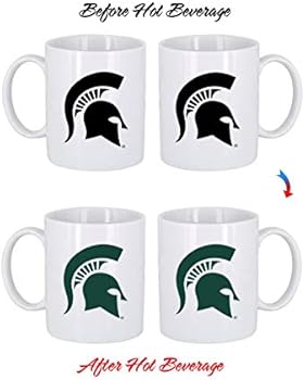 Color Changing Ncaa Thermoh Logo Ceramic Coffee Mugs Michigan State Spartans Amazon Ae