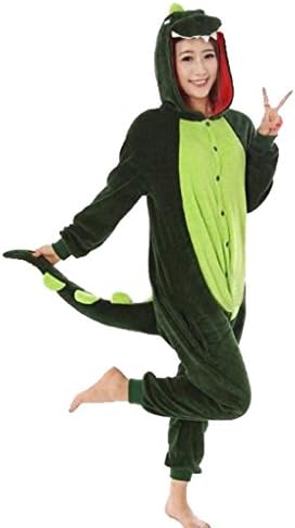 Purple Vinee Costume Cosplay Homewear Lounge Wear Kigurumi Onesie Pajamas Green Dinosaur XL