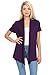 Pastel by Vivienne Women's Short Sleeve Open Front Vest